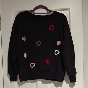 Lou & Grey Hearts Cozy Cotton Sweatshirt